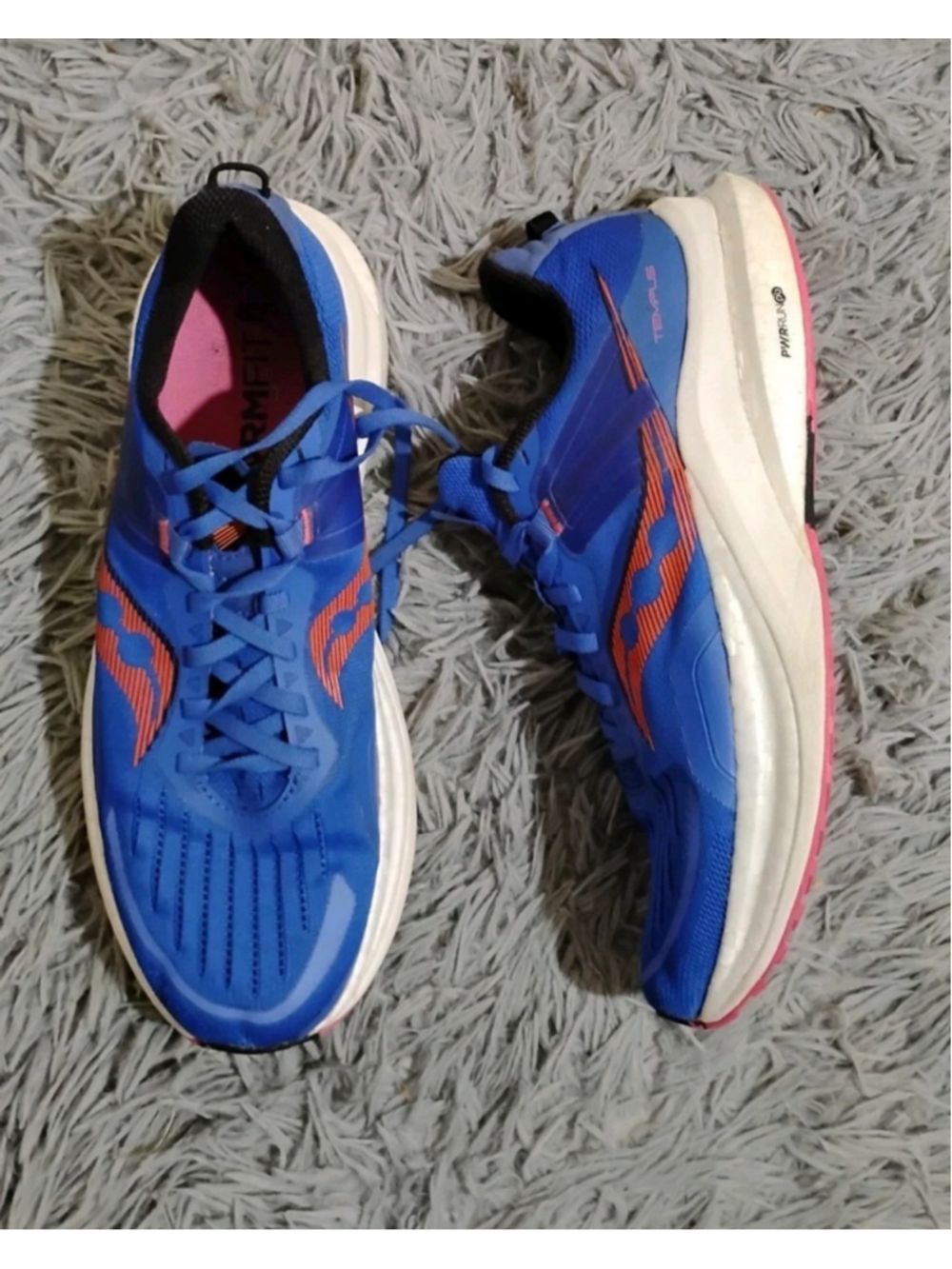 Saucony Tempus Womens Running Shoes Size 12 Blue Raz Zest S10720-125